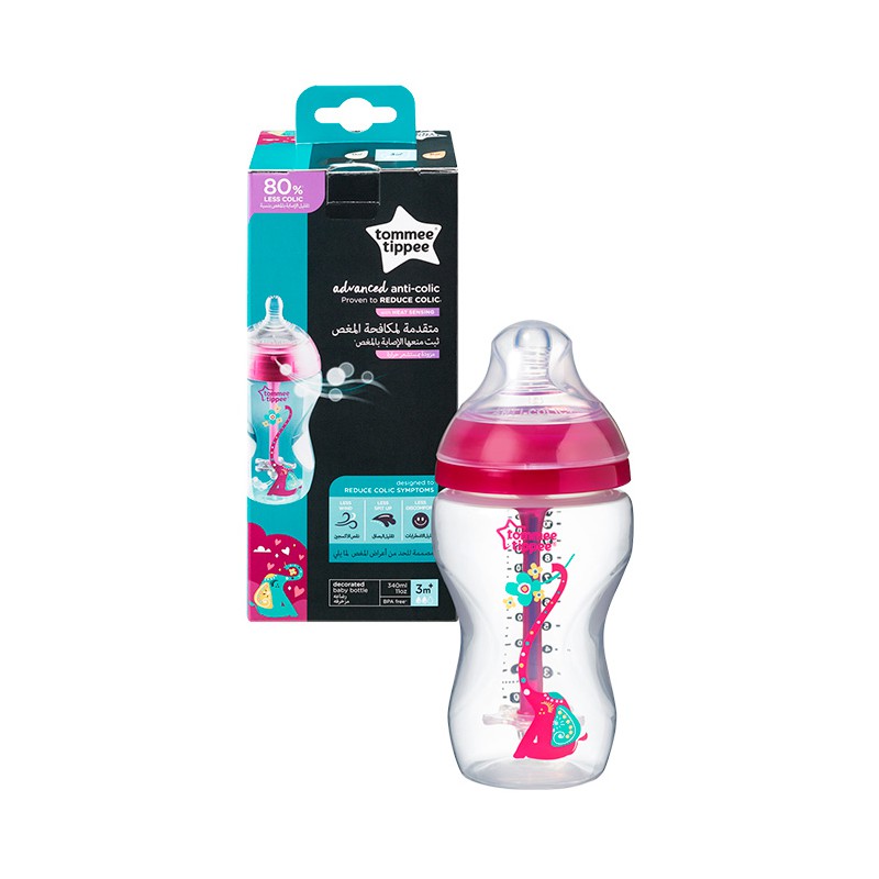 BIBERON CTN ANTICOLICO AVANZADO 340ML NIÑA