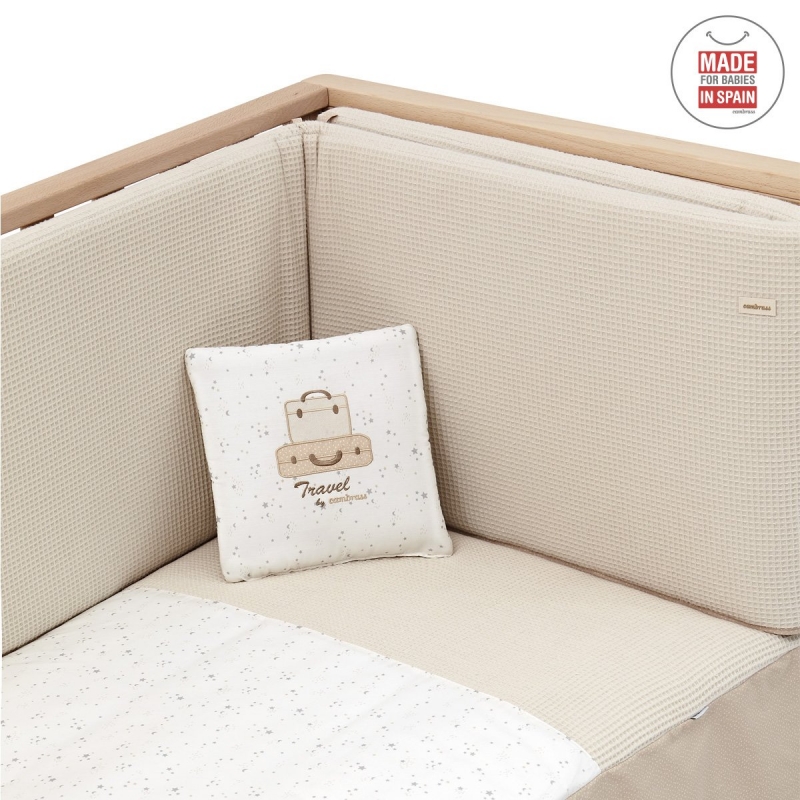 COLCHA+PROTECTOR I/V CUNA 60 SKY BEIGE