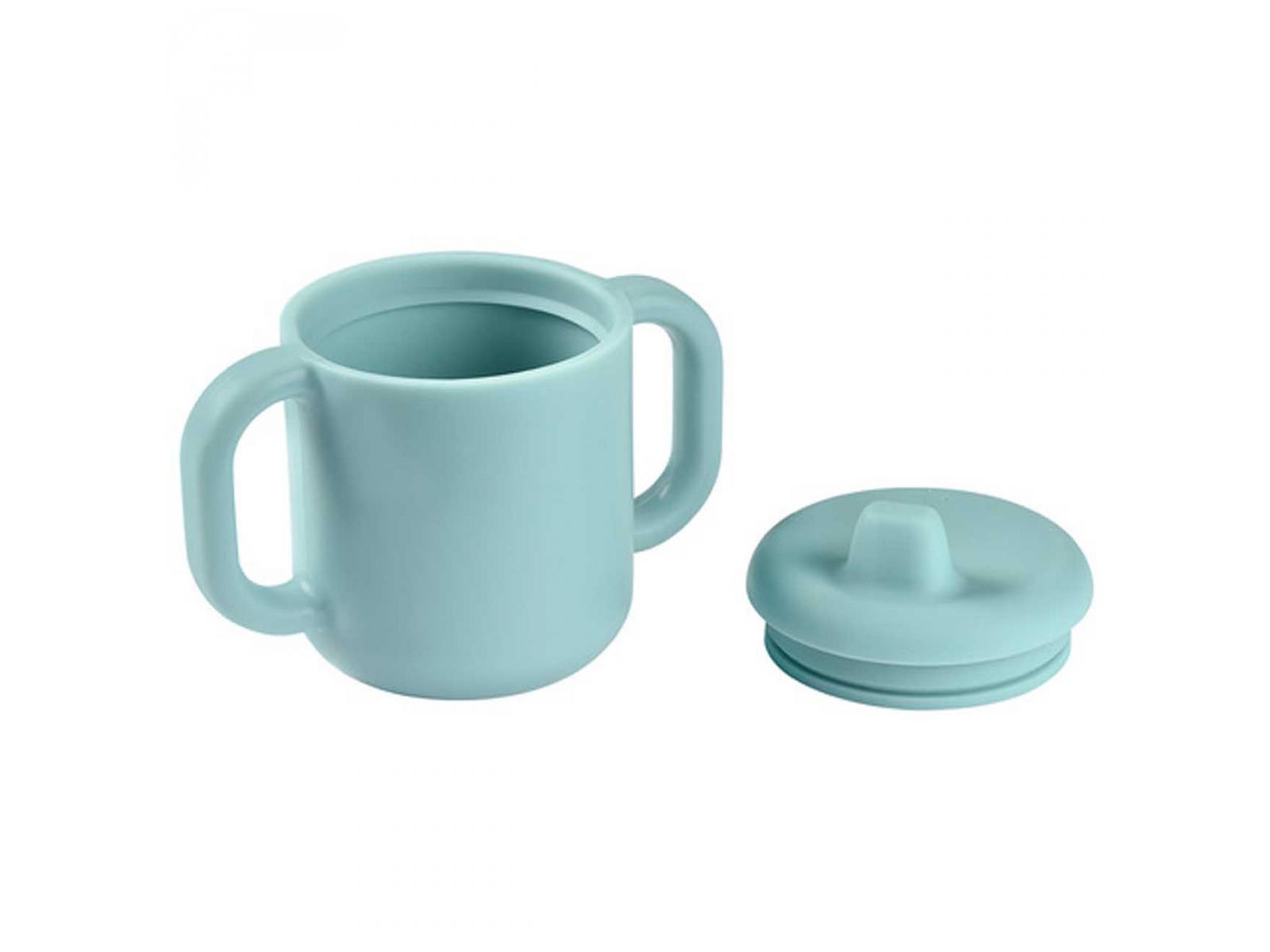 TAZA DE APRENDIZAJE SILICONA AZUL