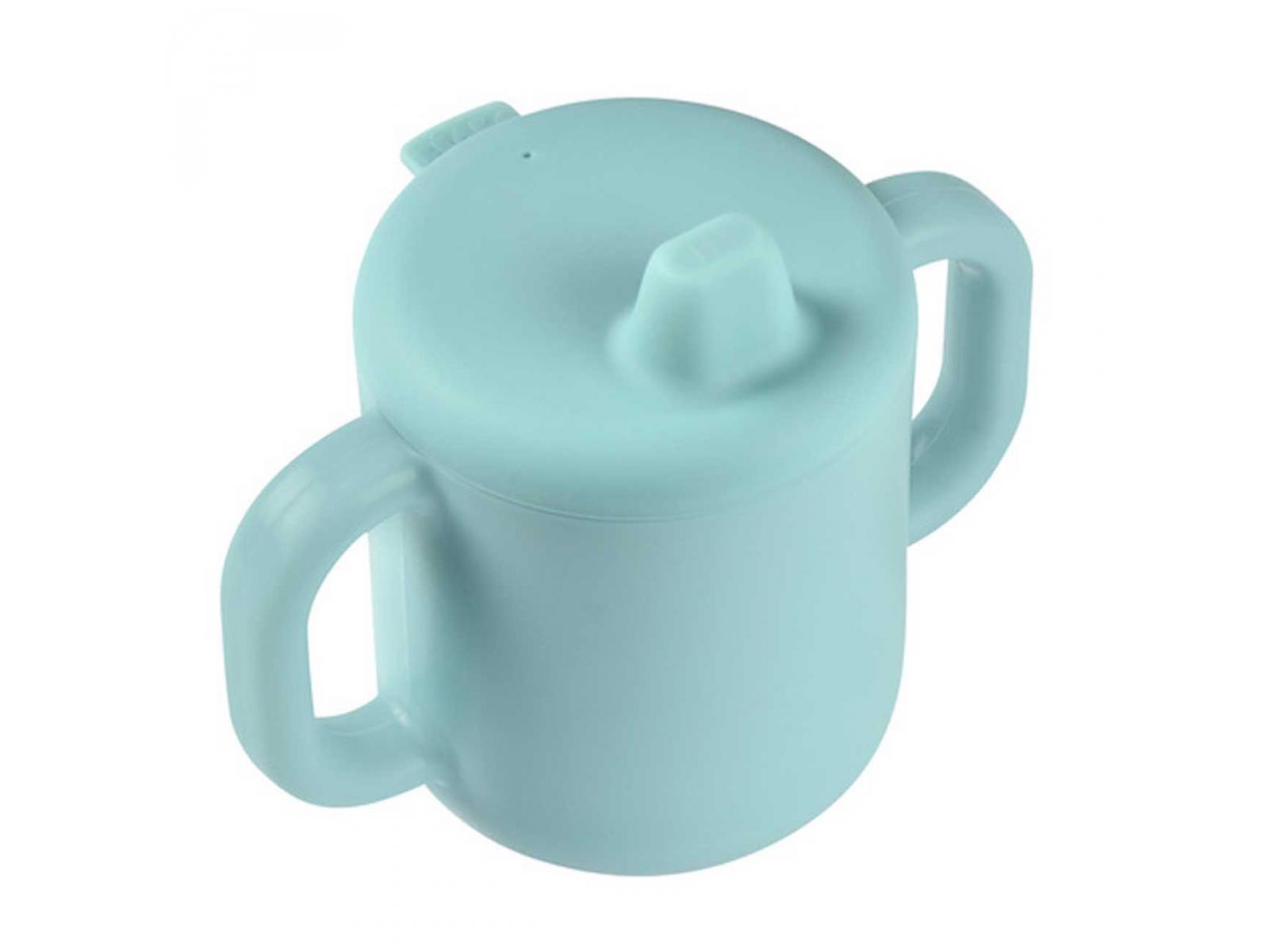 TAZA DE APRENDIZAJE SILICONA AZUL