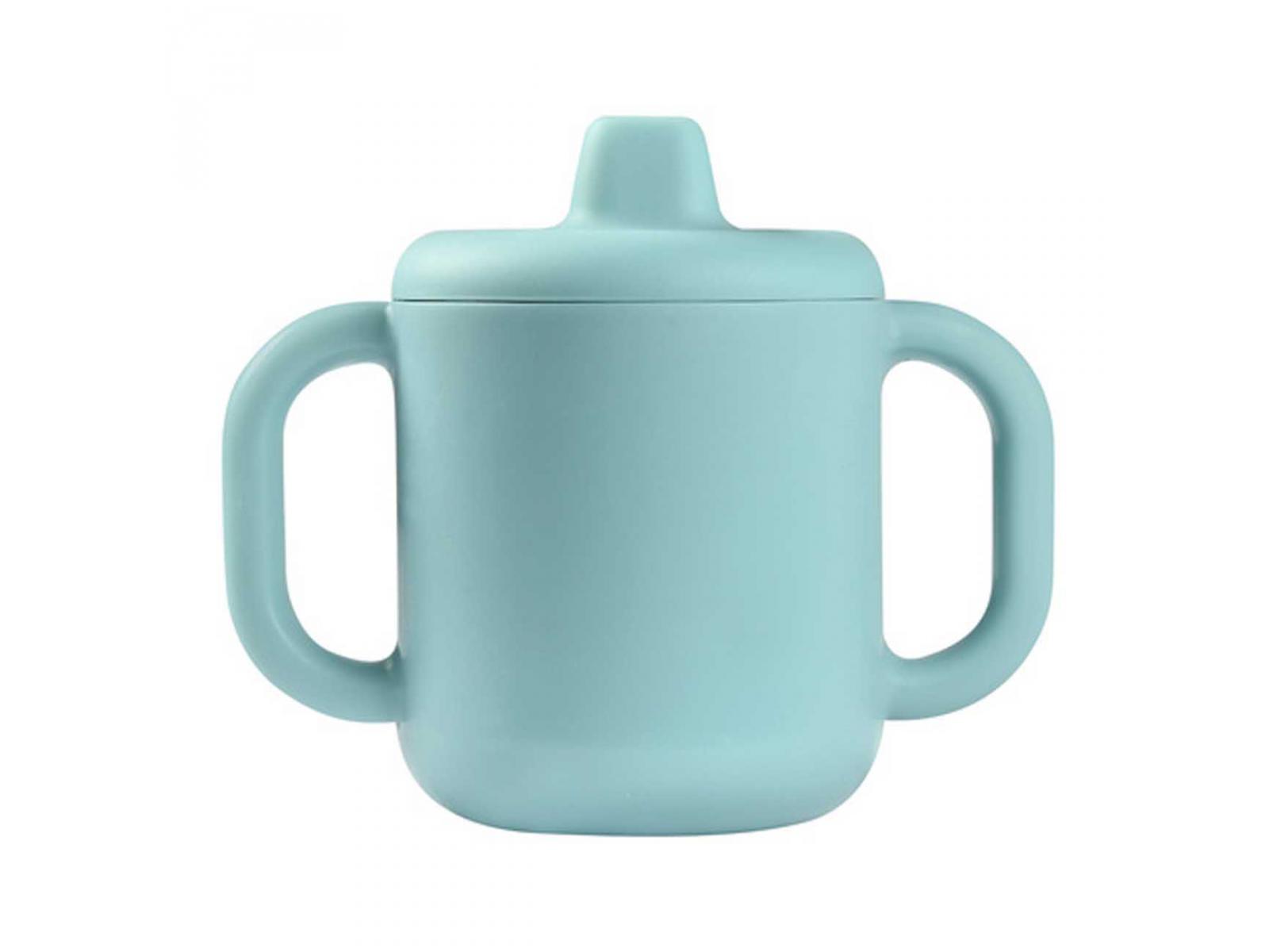 TAZA DE APRENDIZAJE SILICONA AZUL