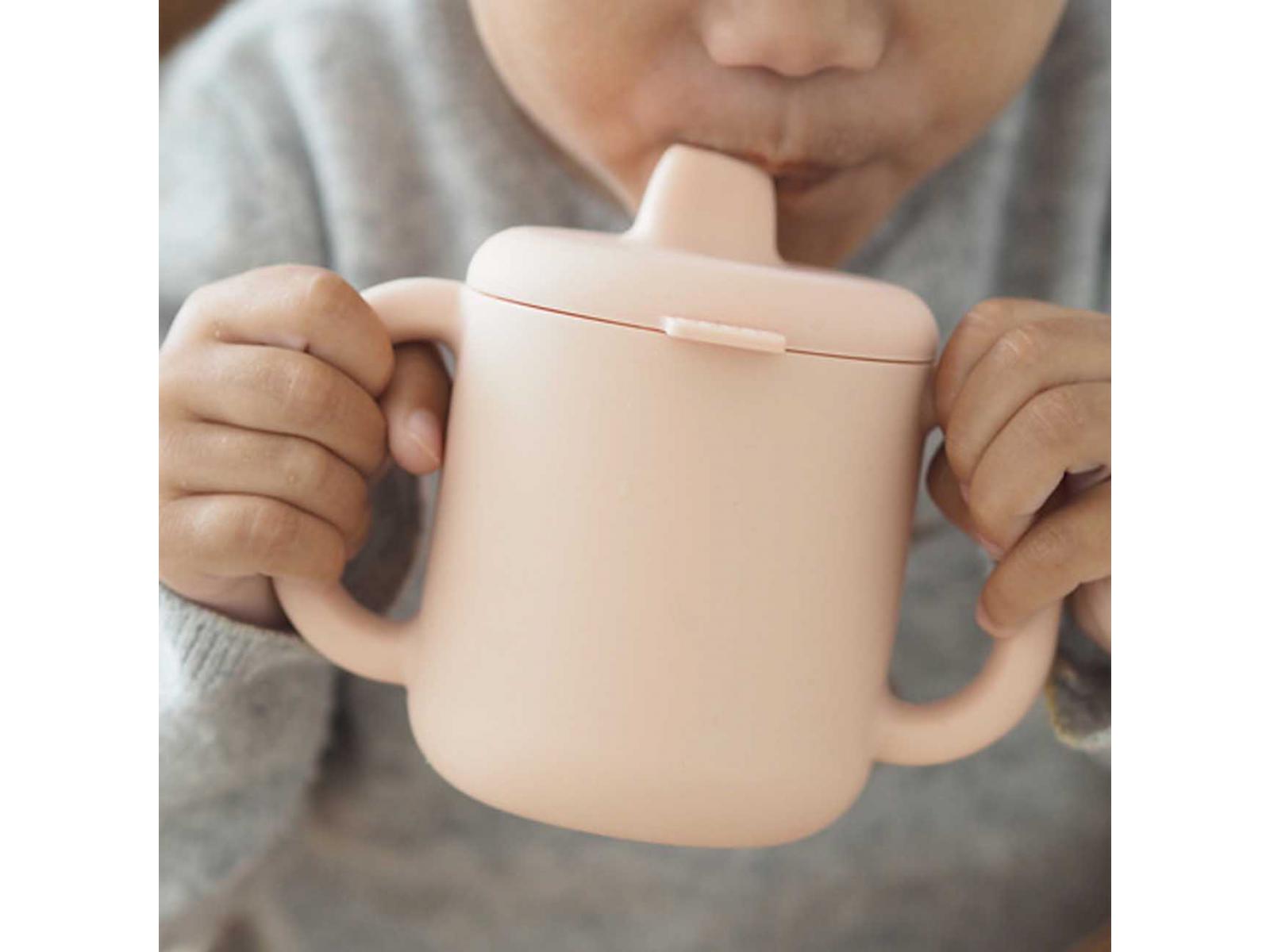 TAZA DE APRENDIZAJE SILICONA ROSA