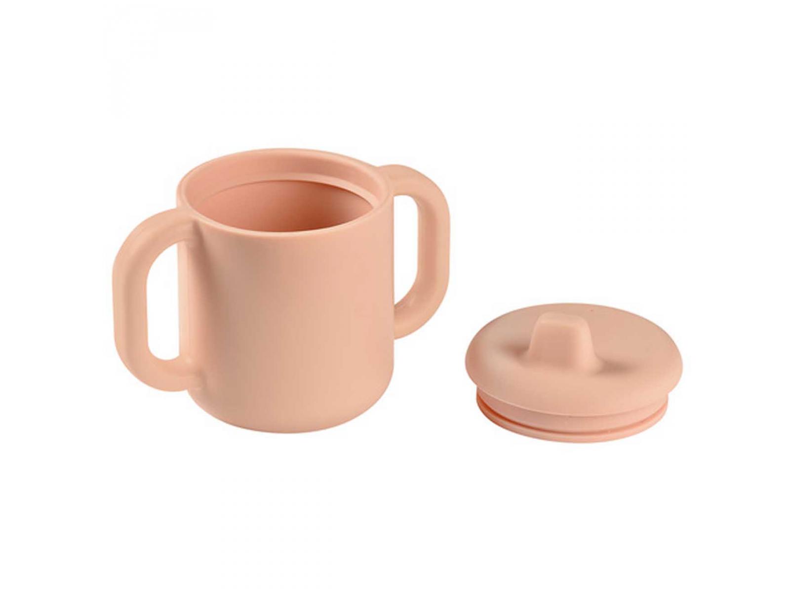 TAZA DE APRENDIZAJE SILICONA ROSA