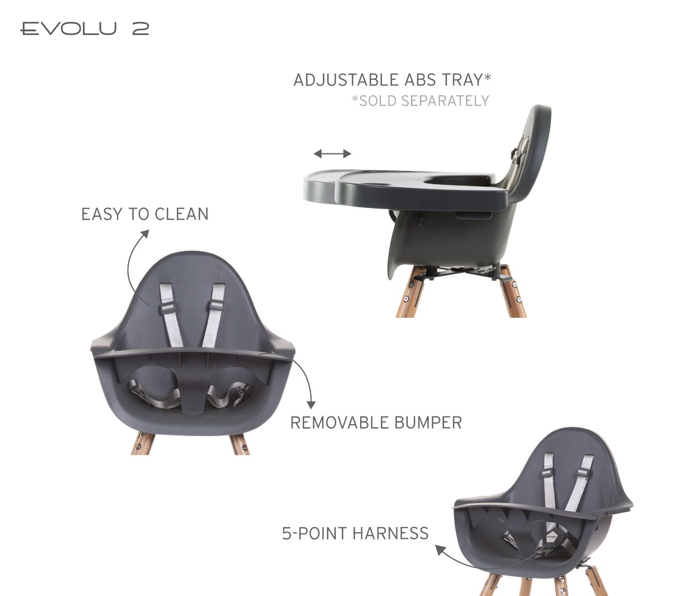 TRONA EVOLU 2 NATURAL/ANTRACITA