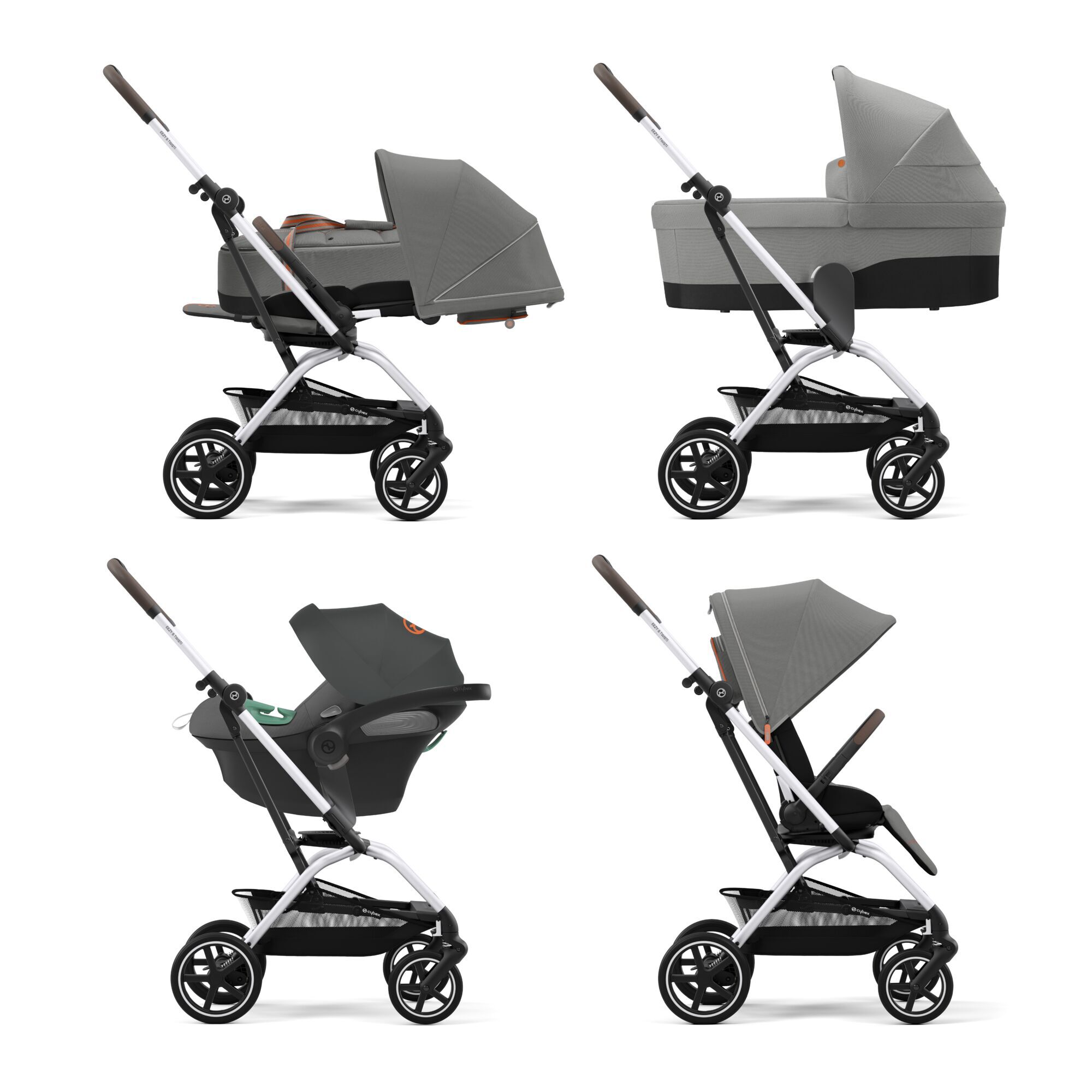 CYBEX EEZY S TWIST+ 2 SILVER LAVA GREY