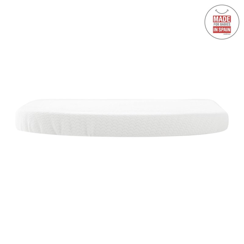 COLCHON DE CAPAZO OVALADO premium LISO 35.5X79.5X2.5CM BLANCO