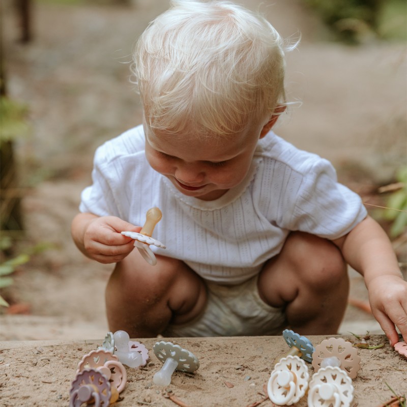 Pack 2 Chupetes FRIGG Block Latex FAIRYTALE 6m+ Princess/Thumbelina