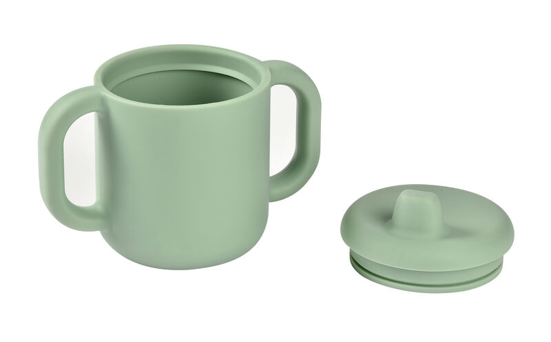 TAZA DE APRENDIZAJE SILICONA VERDE SALVIA