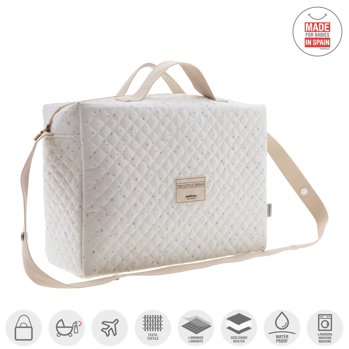 BOLSO MATERNAL TABELA ASTRI CELESTE