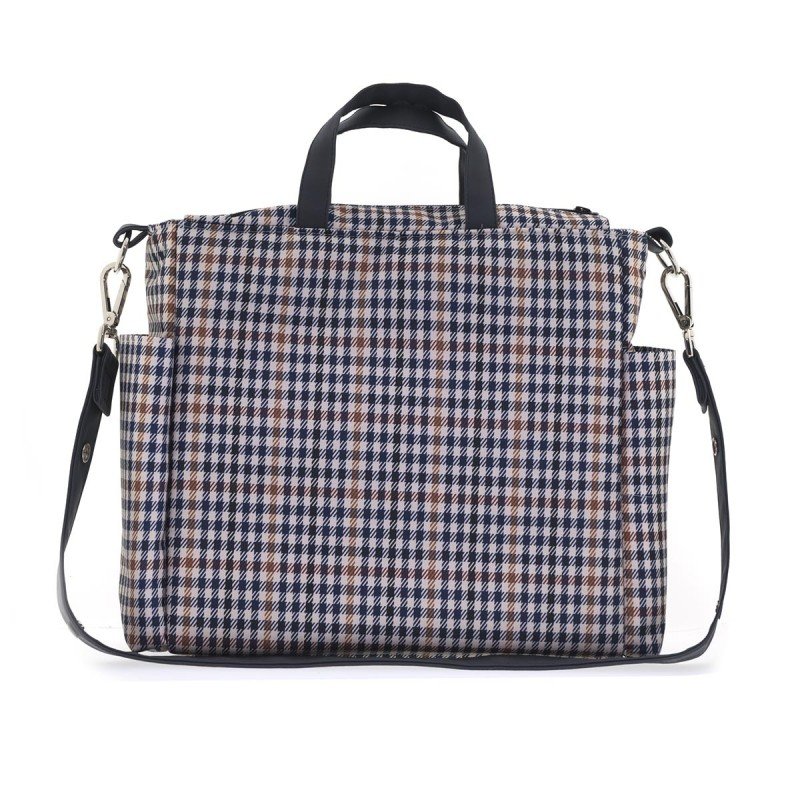 BOLSO MATERNAL PACK VICTORIA VICHY 16X43X37CM