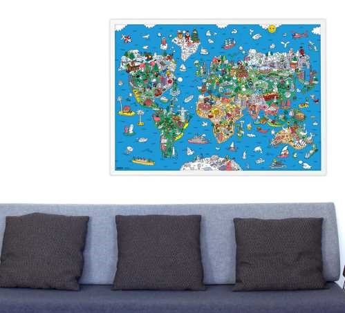 OMY POSTER XL OMY SPACE STATION PARA COLOREAR+PEGATINAS (copia)