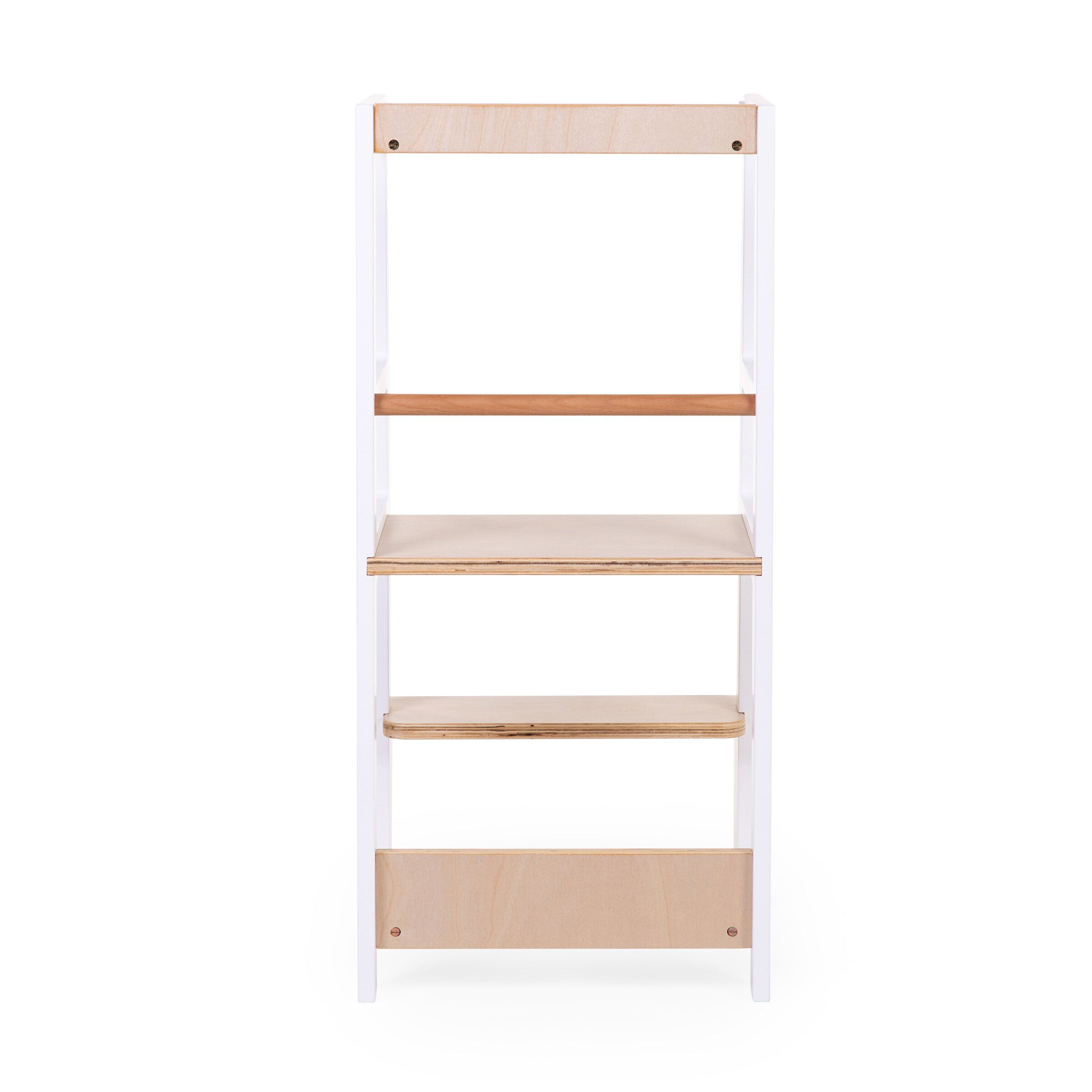 TORRE DE APRENDIZAJE MONTESSORI BLANCO NATURAL