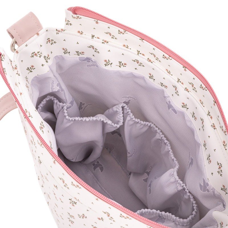 BOLSO PANERA AURA BEIG/FLORES