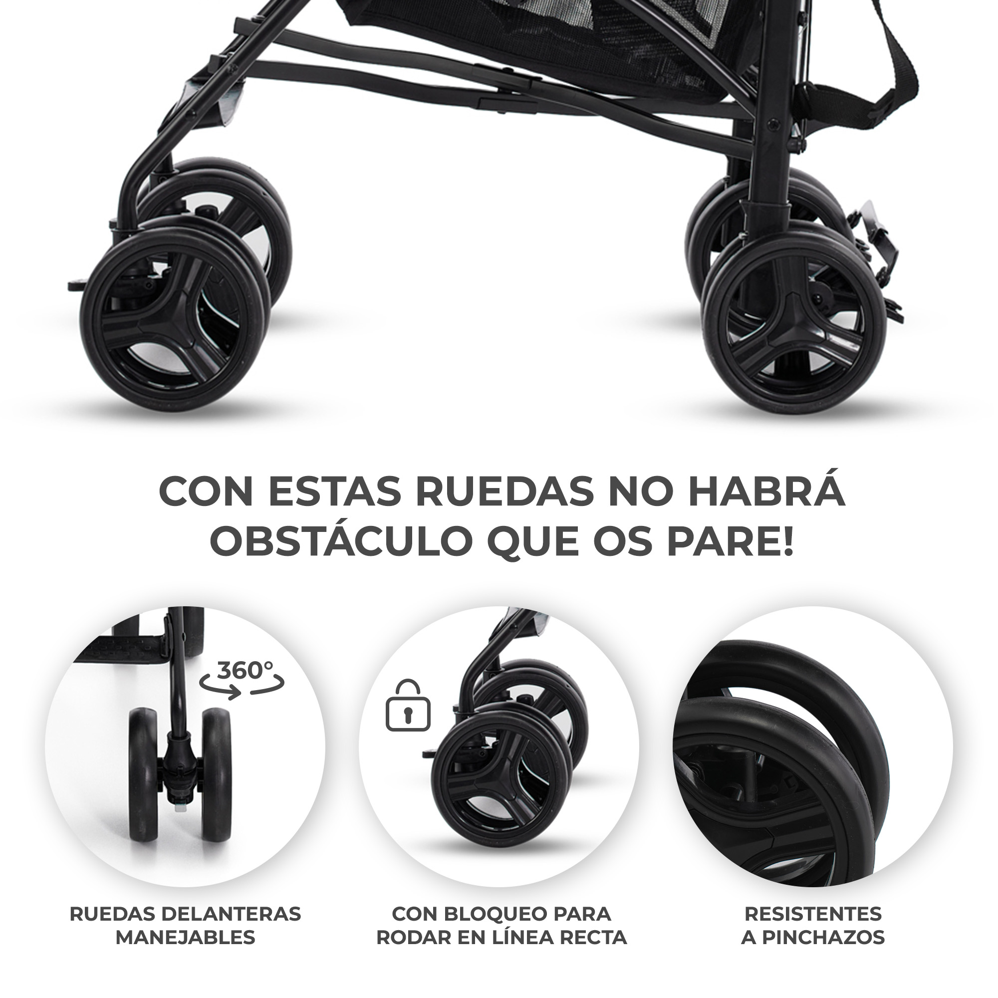 SILLA DE PASEO TIK STONE GREY