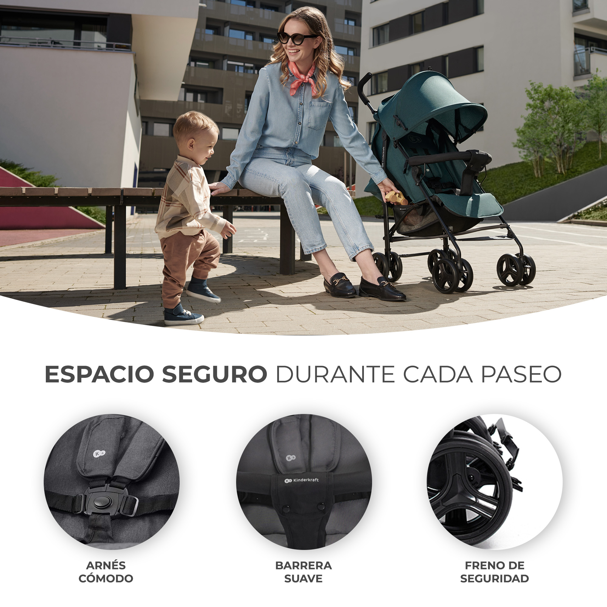 SILLA DE PASEO TIK STONE GREY