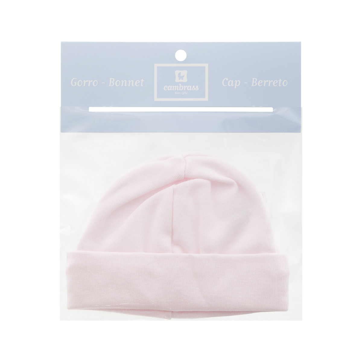 GORRO TRICOT LISO ROSA T.1