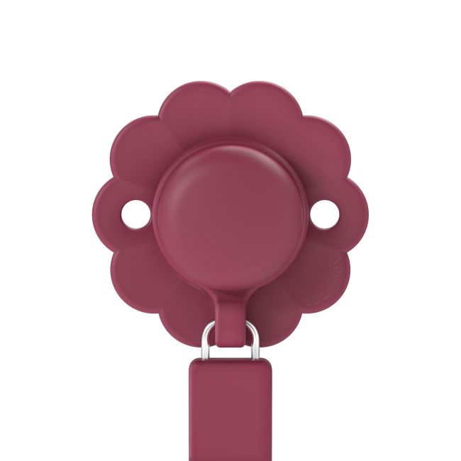 CADENA DE CHUPETE C/BROCHE SILICONA WONDER INTENSE  COLOR VIVA MAGENTA
