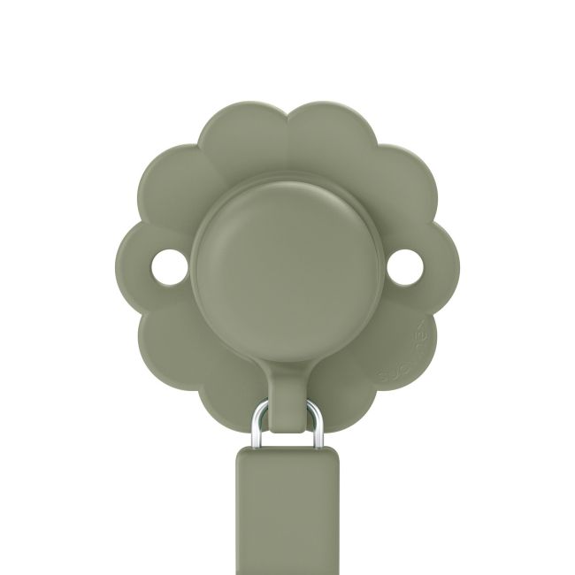 CADENA DE CHUPETE C/BROCHE SILICONA WONDER INTENSE COLOR HEDGE GREEN