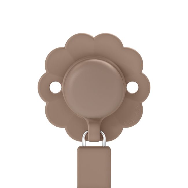 CADENA DE CHUPETE C/BROCHE SILICONA WONDER INTENSE COLOR RAW UMBER