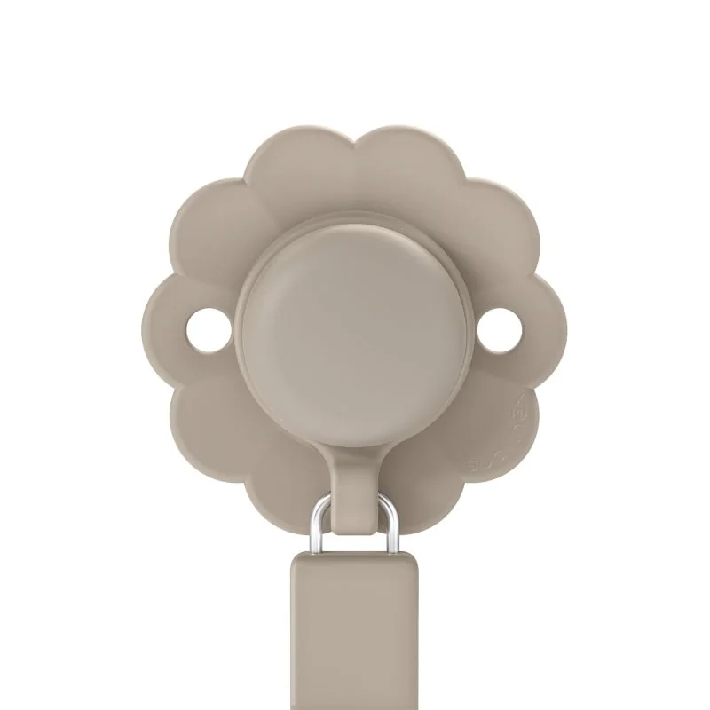 CADENA DE CHUPETE C/BROCHE SILICONA WONDER SOFT COLOR GREY CLOUDS