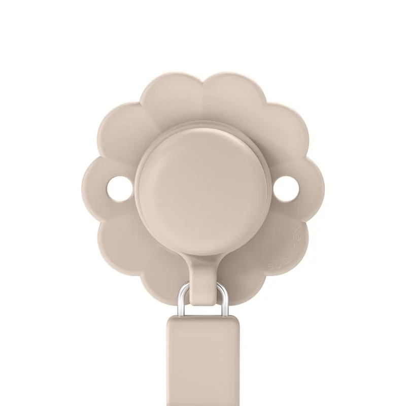 CADENA DE CHUPETE C/BROCHE SILICONA WONDER SOFT COLOR MAUVE CHALK