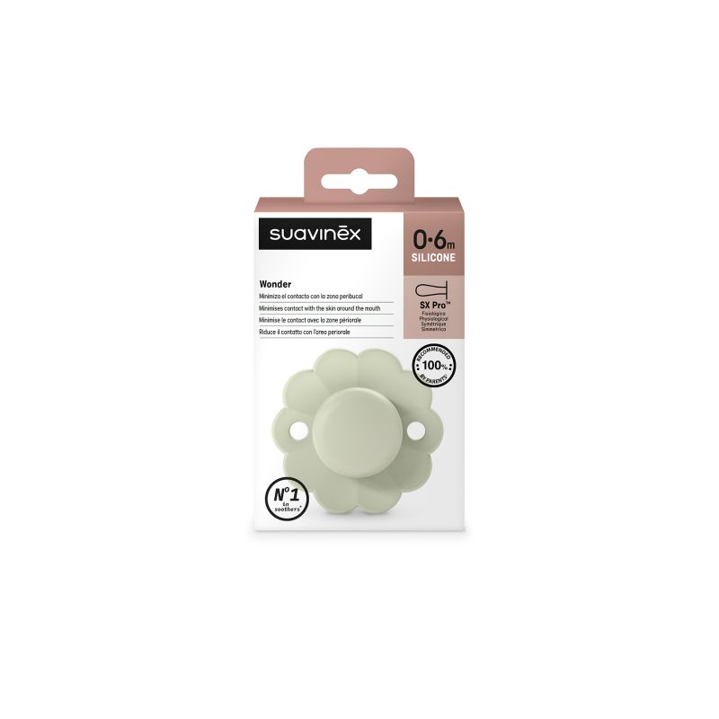 CHUPETE WONDER SX PRO SILICONA 0-6M Soft Colors ALMOST AQUA
