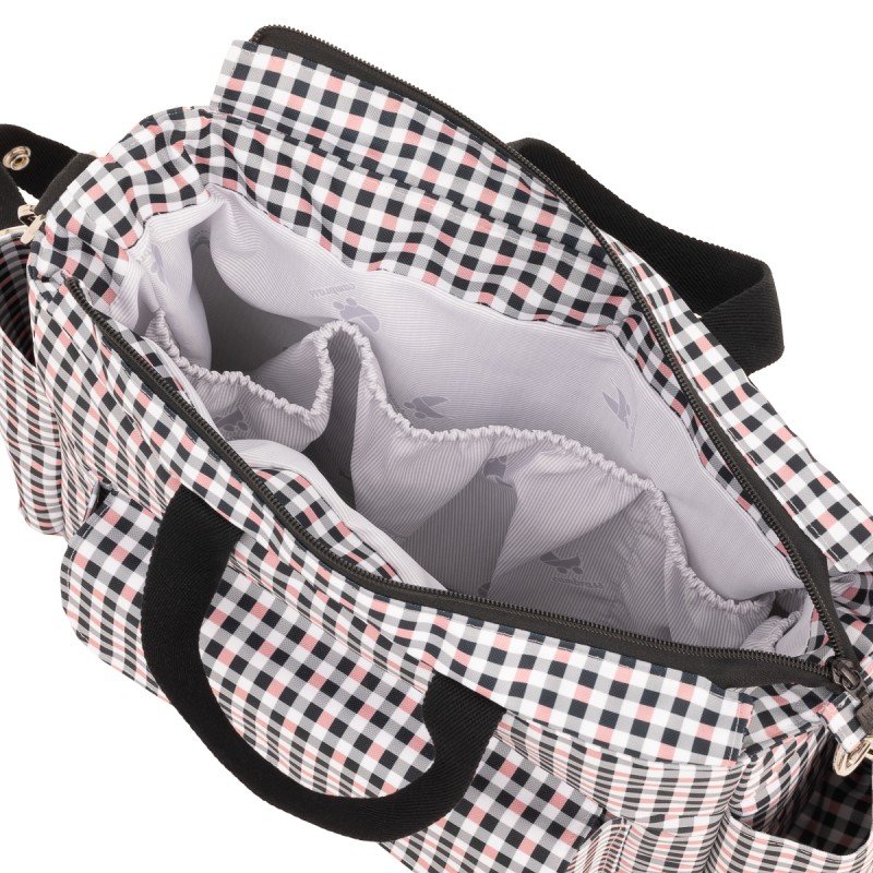 BOLSO MATERNAL PACK NEW VICHY ROSA