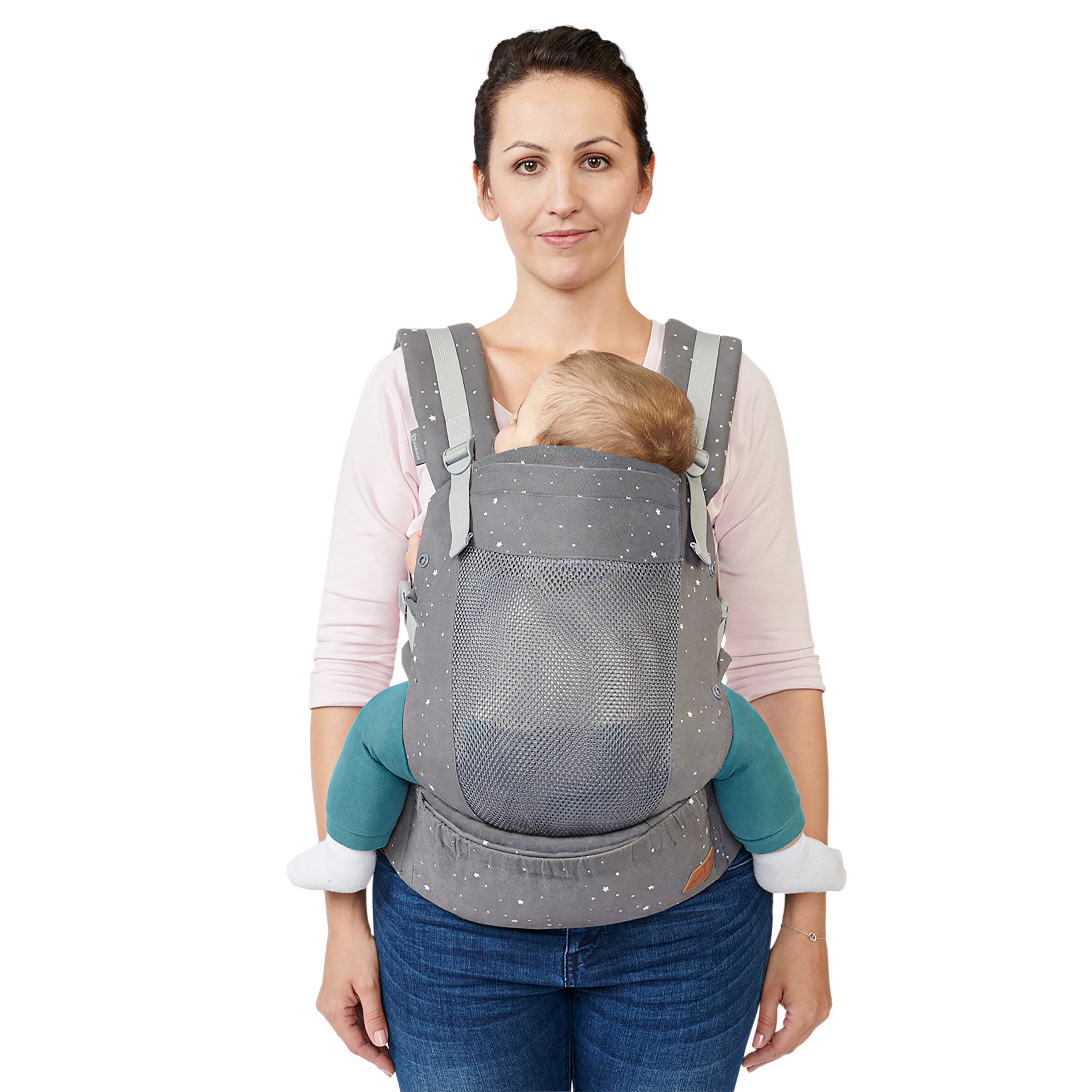 MOCHILA DE PORTE HUGGY GREY STARS