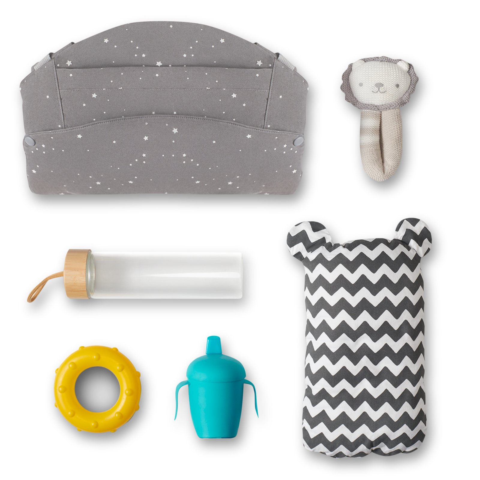 MOCHILA DE PORTE HUGGY GREY STARS