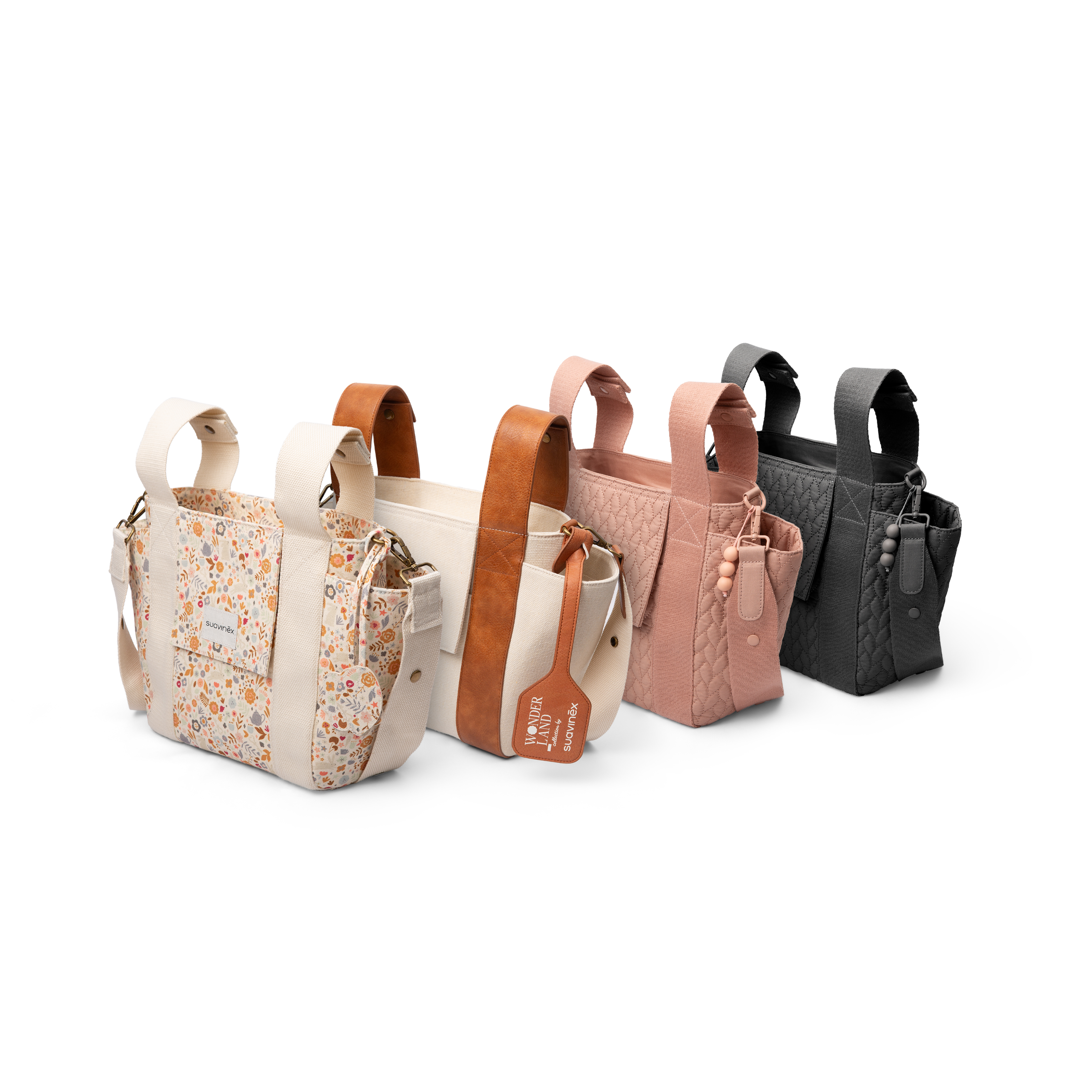 BOLSO MATERNIDAD PEQUEÑO WONDERLAND GRIS 