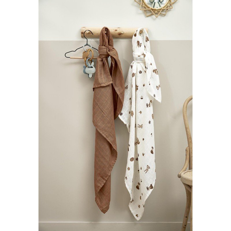 MUSELINA GRANDE PACK 2 UNIDADES - FOREST ANIMAL TOFFEE