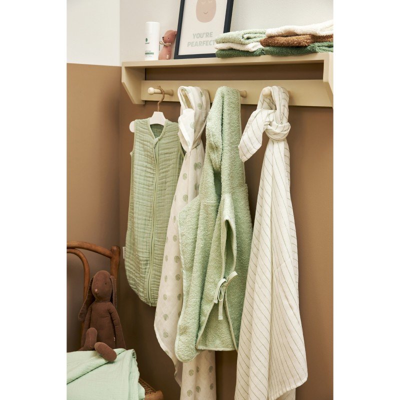 MUSELINA GRANDE PACK 2 UNIDADES - DOT STRIPE SOFT GREEN