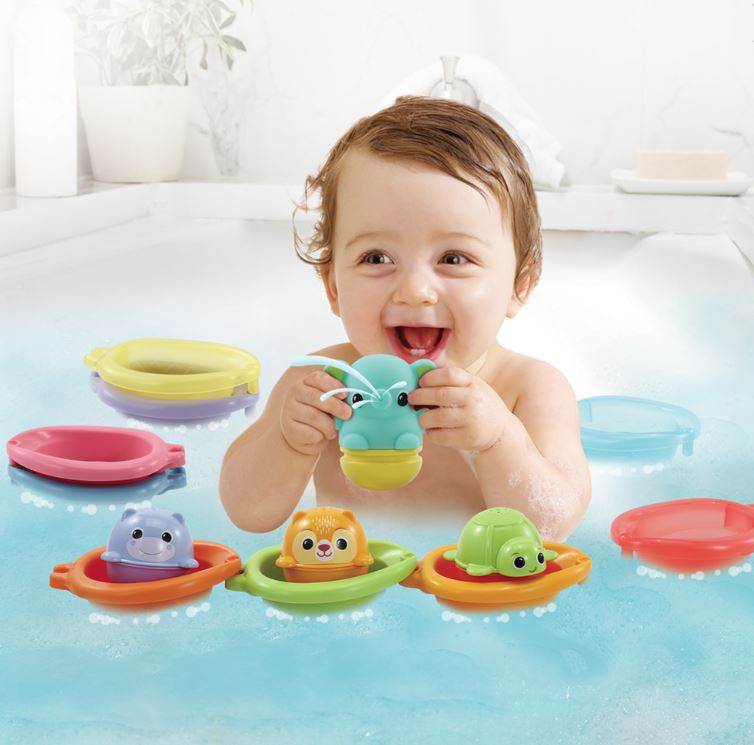 JUGUETES PARA LA BAÑERA ANIMALES AL AGUA