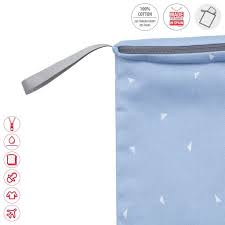 BOLSA MERIENDA ORIGAMI CELESTE