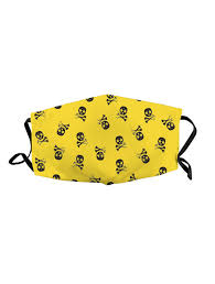 MASCARILLA FULI SKULL AMARILLO TALLA L