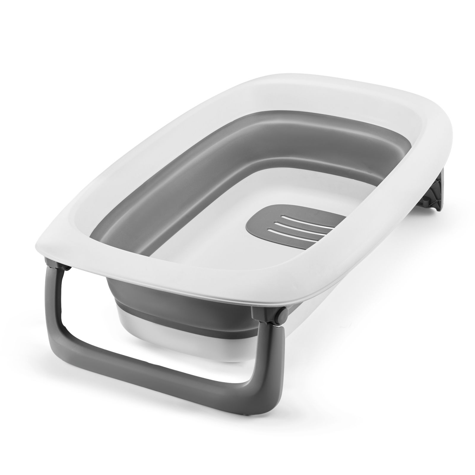 BAÑERA PLEGABLE CON CAMBIADOR BUBLY GRIS