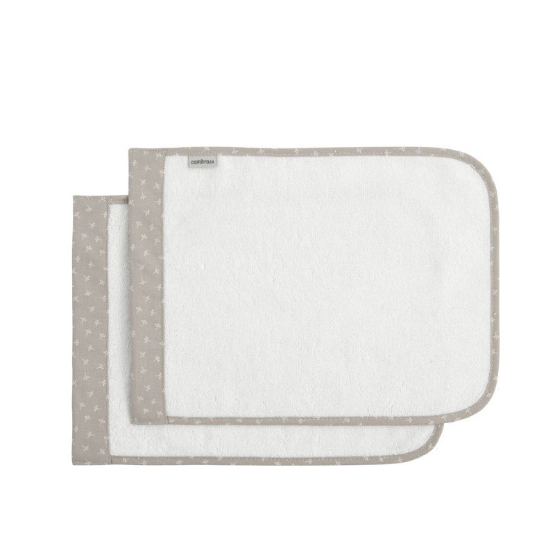 JUEGO DE 2 TOALLAS 25X35CM ABETE BEIG