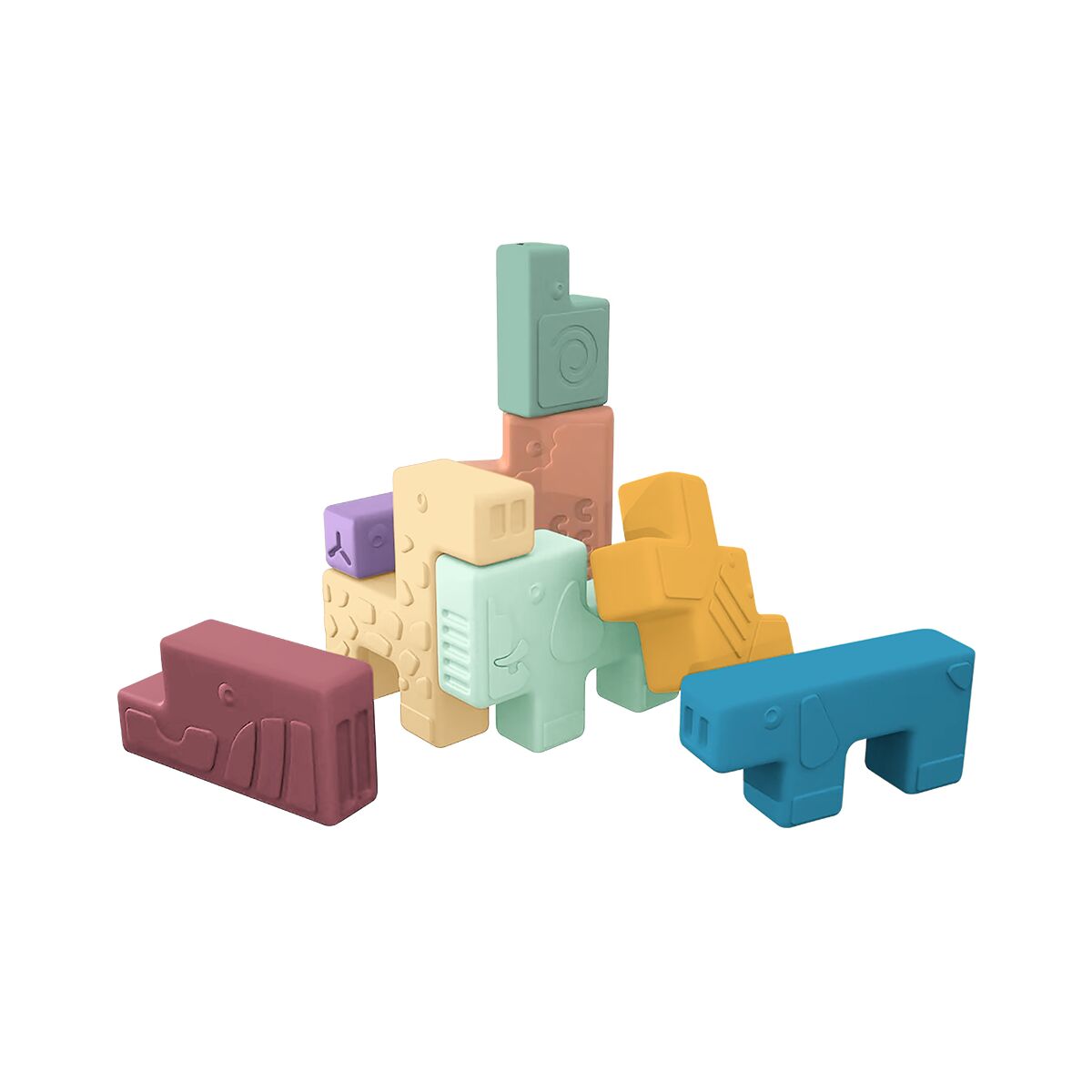 MINILAND SENSORIAL - SOFT ANIMAL BLOCKS