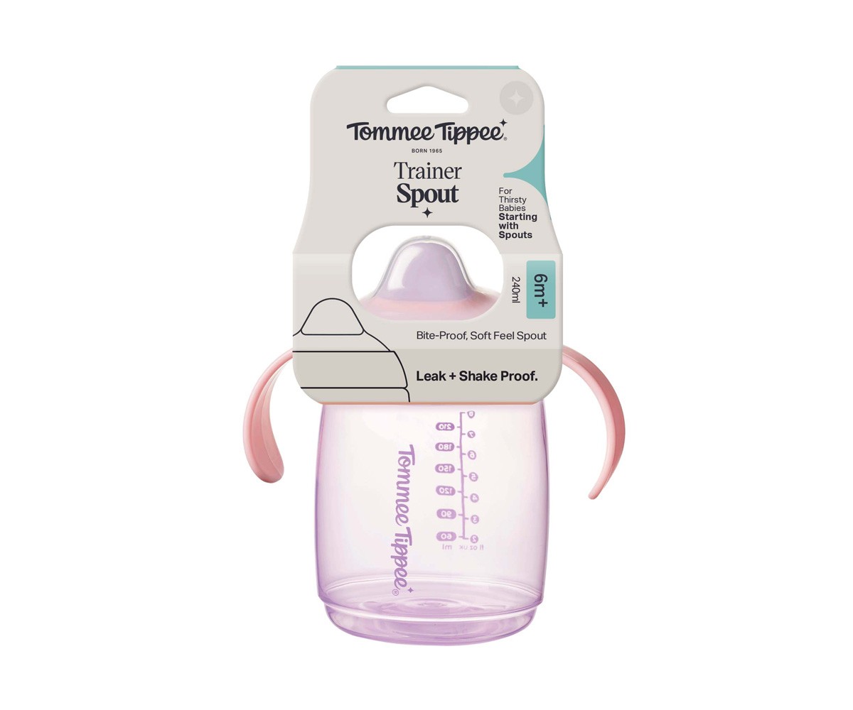 TAZA TRAINER SPOUT 240ML ROSA