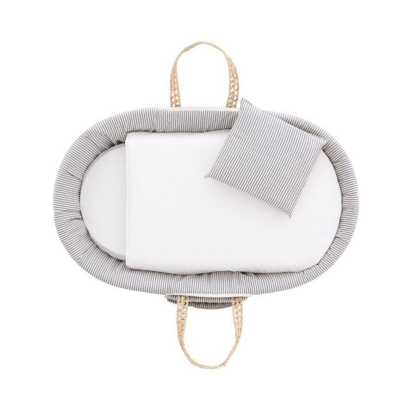 CAPAZO ACOLCHADO BEBE MIO CUCO PORTLAND RAYA GRIS/PIQUE +PATAS BALANCIN