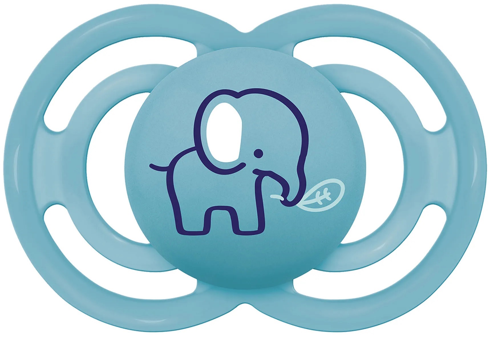 CHUPETE SILICONA PERFECT 6M+ AZUL (2 ud)
