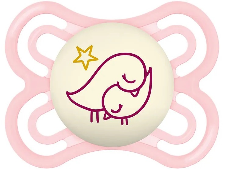 CHUPETE SILICONA PERFECT NIGHT 2-6M ROSA (2 ud)