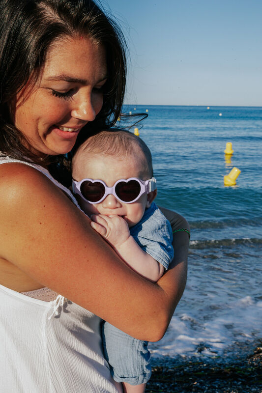 GAFAS DE SOL BABY 0-9M COEUR LILA