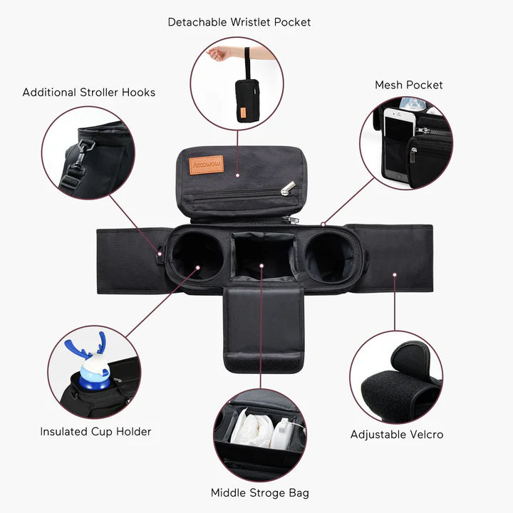 MOMCOZY BOLSO ORGANIZ.CARRO TODO EN 1 SZ001 36x13x7 CM NEGRO