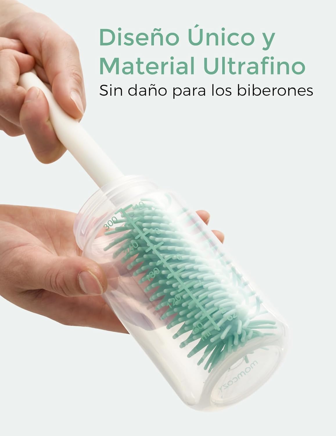 MOMCOZY JGO.7 CEPILLOS LIM.BIB.PORTAT. LS001 UNICO VERDE