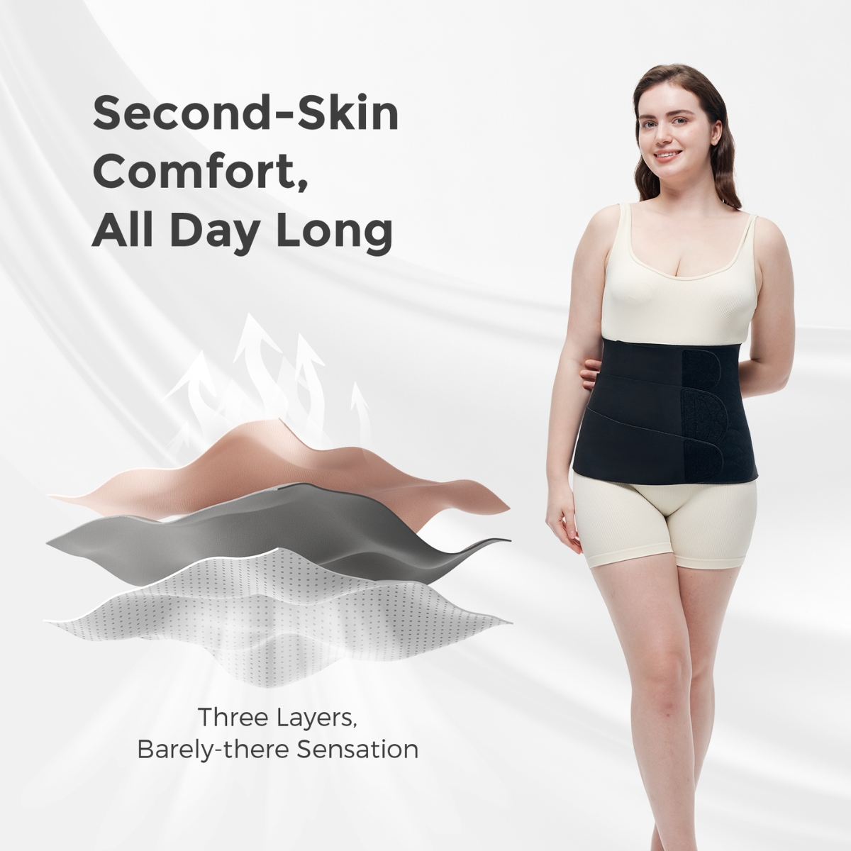 MOMCOZY FAJA PEQ. MATERNIDAD POSTPARTO RB001 TALLA-M NEGRO