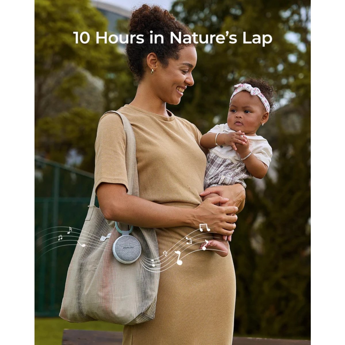 MOMCOZY MAQ.SONIDO PORTATIL+LUZ NOCHE WN006 UNICO BLANCO