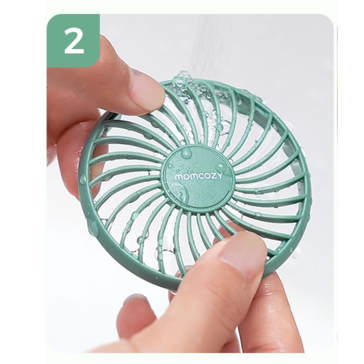 MOMCOZY MINI VENTILADOR PORT.USB-VIAJE PF002 UNICO VERDE