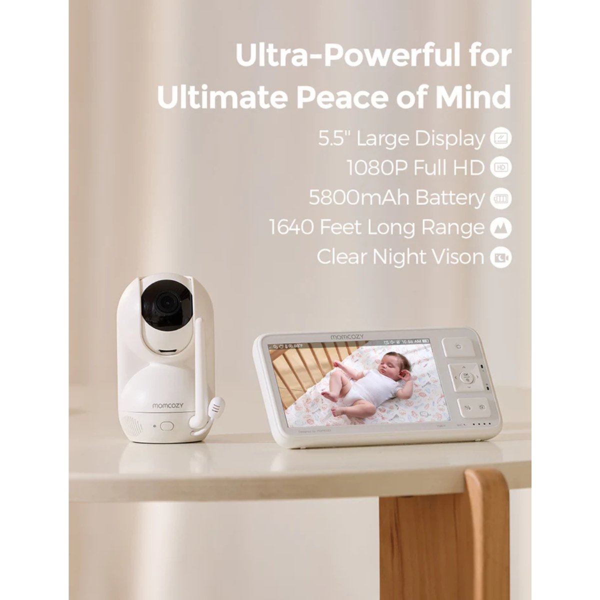 MOMCOZY VIGILABEBES INTELIGENTE BM03 UNICO BLANCO