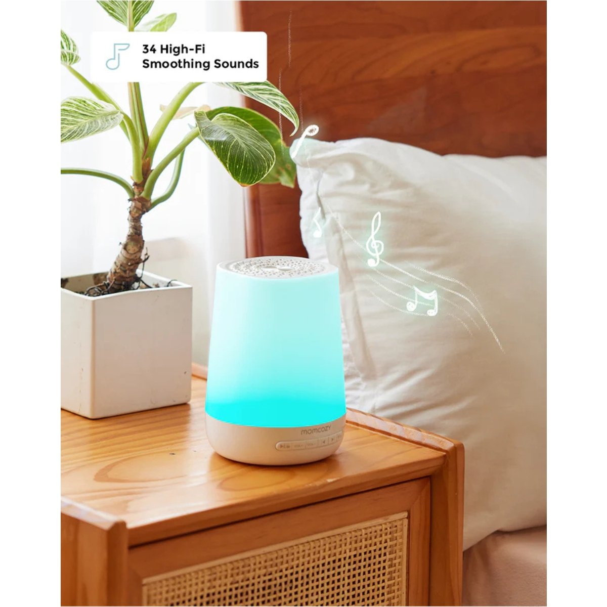 MOMCOZY MAQUINA SONIDO BLANCO WN002 UNICO BLANCO